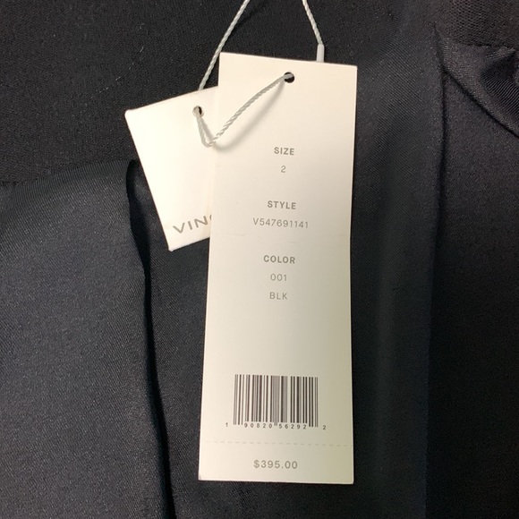 NWT Vince Black Asymmetrical Knit Moto Jacket size 2 zipped - Picture 2 of 6